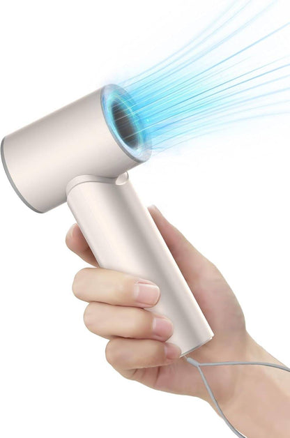 TONEOF Upgraded Handheld Turbo Fan, 5000mAh Rechargeable Portable Personal Fan, Mini Desk Fans with a Lanyard, 5 Speeds, LED Display, High Speed Cooling, USB Fan for Travel/Outdoor/Indoor | N610